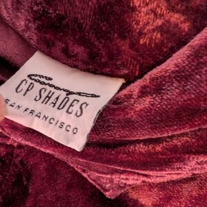 Cp Shades Velvet Buttondown Top